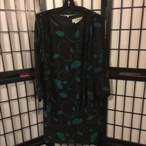 Black and blue dress